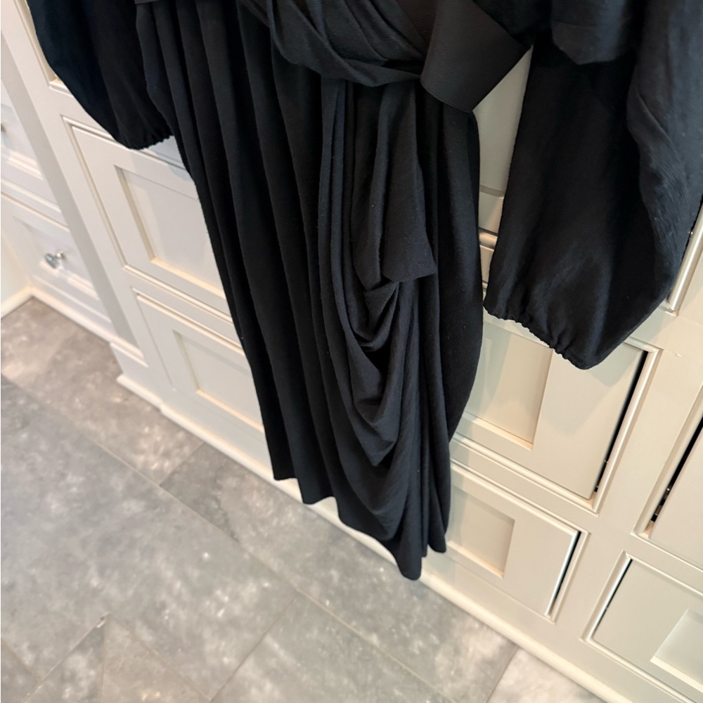 Lanvin Black unique Wrap style dress, Vintage and fabulous classic - Picture 8 of 8